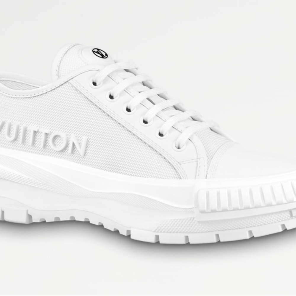 Louis Vuitton Squad Trainer Sneakers with Brown Monogram Heel Tab - Picture 2 of 7